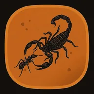 A toxic privilege combination, drawn as two specimens fused in one piece of amber